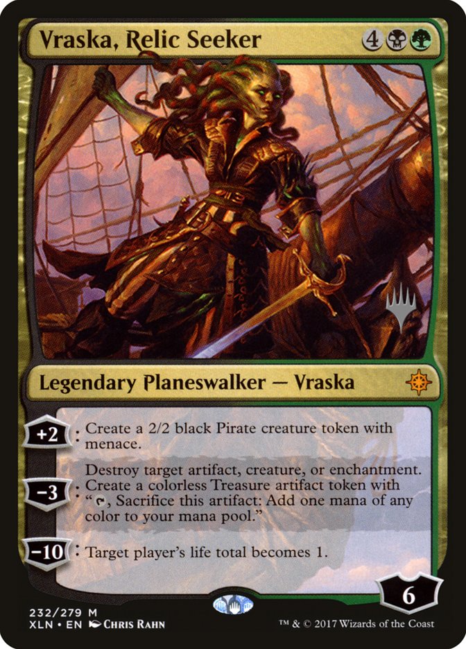 Vraska, Relic Seeker (Promo Pack) [Ixalan Promos] | Gate City Games LLC