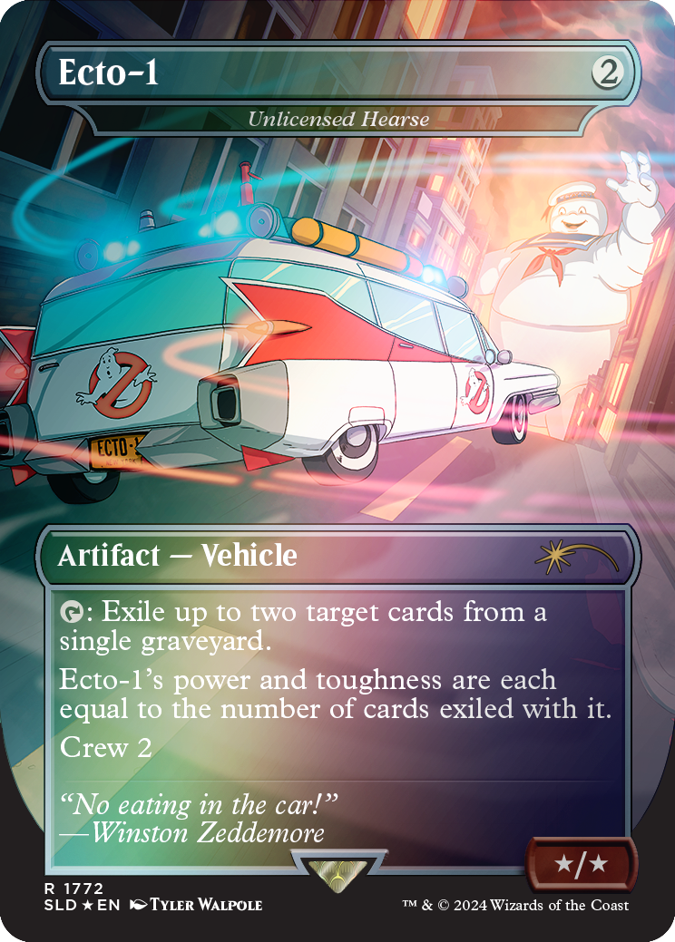 Ecto-1 - Unlicensed Hearse (Rainbow Foil) [Secret Lair Drop Series] | Gate City Games LLC