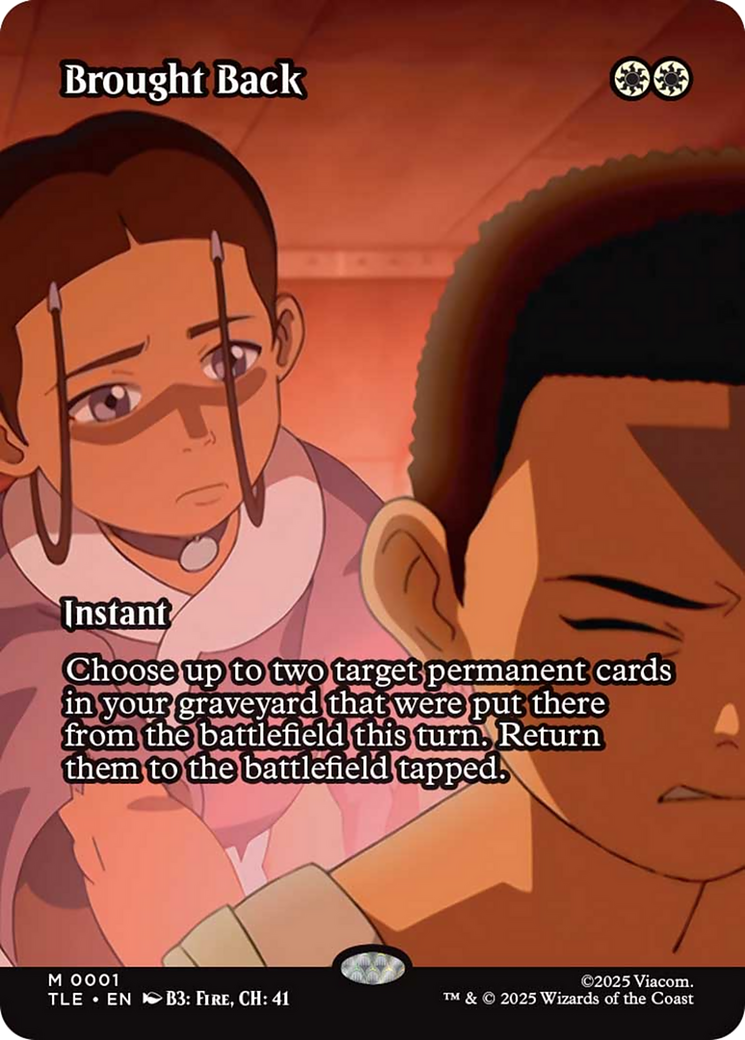 Brought Back (Borderless) [Avatar: The Last Airbender: Eternal-Legal] | Gate City Games LLC