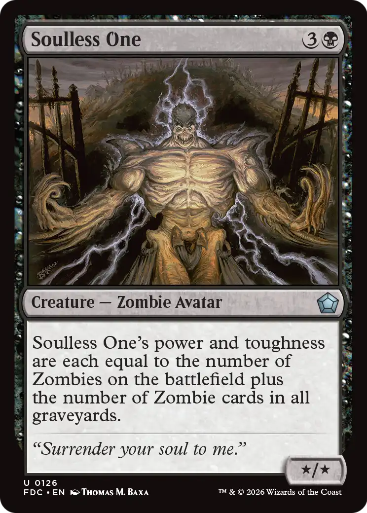 Soulless One [Foundations Commander] | Gate City Games LLC