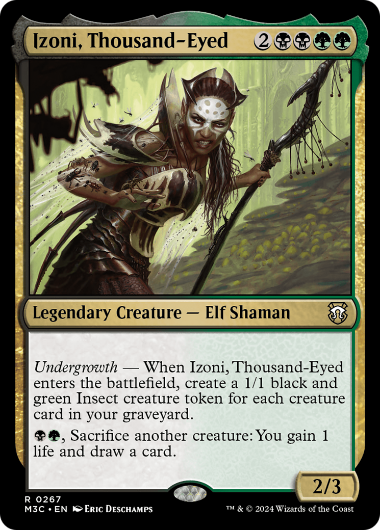 Izoni, Thousand-Eyed (Ripple Foil) [Modern Horizons 3 Commander] | Gate City Games LLC