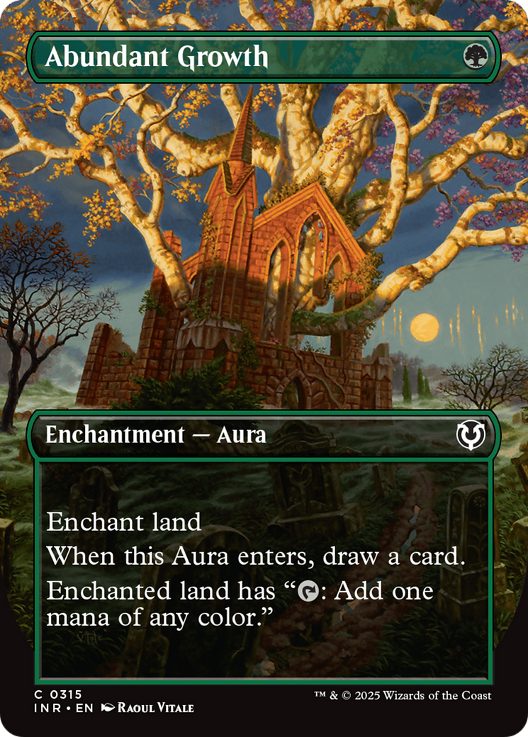 Abundant Growth (Borderless) [Innistrad Remastered] | Gate City Games LLC