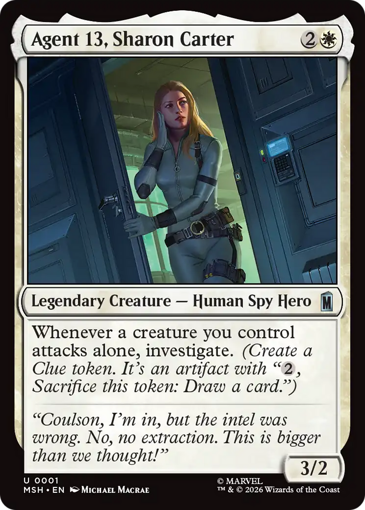 Agent 13, Sharon Carter [Marvel Super Heroes] | Gate City Games LLC