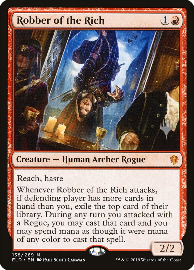 Robber of the Rich (Promo Pack) [Throne of Eldraine Promos] | Gate City Games LLC