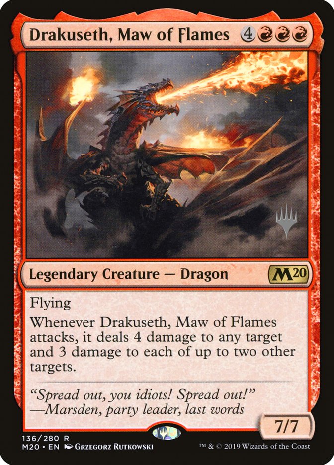 Drakuseth, Maw of Flames (Promo Pack) [Core Set 2020 Promos] | Gate City Games LLC