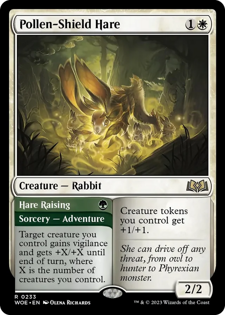 Pollen-Shield Hare // Hare Raising [Wilds of Eldraine] | Gate City Games LLC