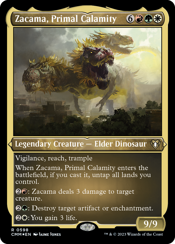 Zacama, Primal Calamity (Foil Etched) [Commander Masters] | Gate City Games LLC