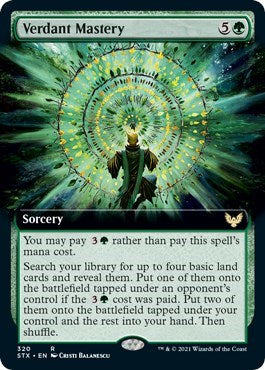 Verdant Mastery (Extended Art) [Strixhaven: School of Mages] | Gate City Games LLC