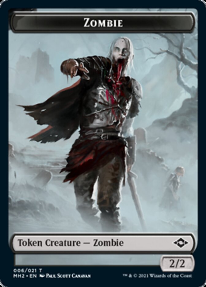 Zombie Token [Modern Horizons 2 Tokens] | Gate City Games LLC