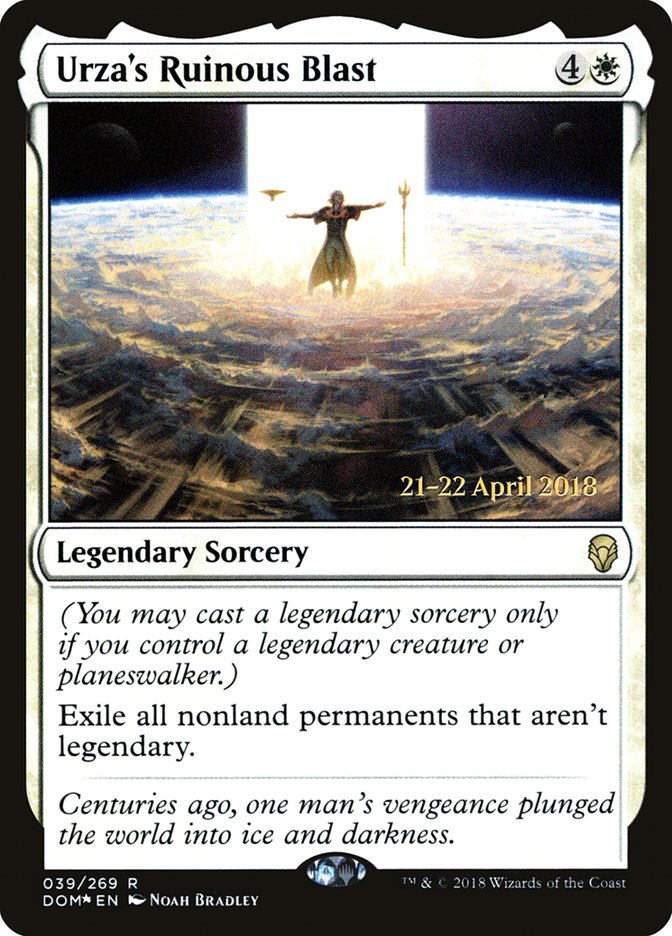 Urza's Ruinous Blast [Dominaria Prerelease Promos] | Gate City Games LLC