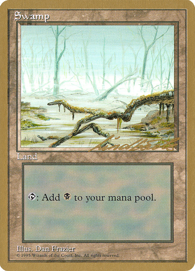Swamp (ll372) (Leon Lindback) [Pro Tour Collector Set] | Gate City Games LLC