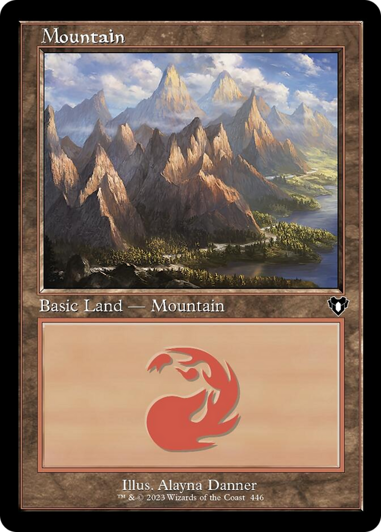 Mountain (446) (Retro) [Commander Masters] | Gate City Games LLC