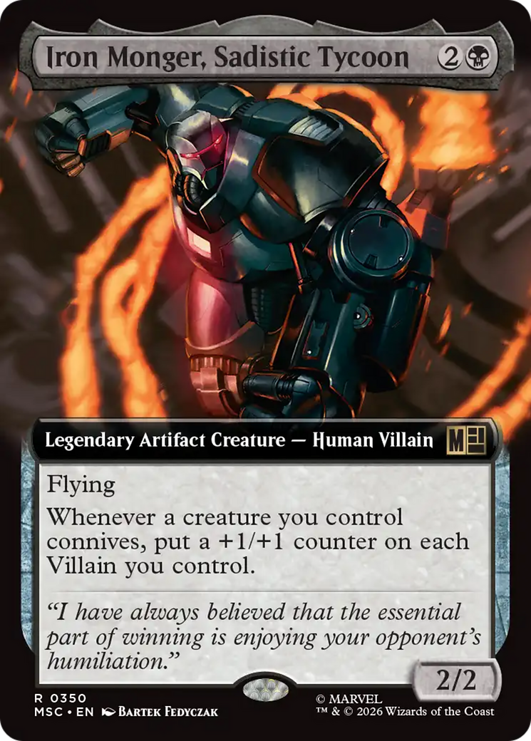 Iron Monger, Sadistic Tycoon (Extended Art) [Marvel Super Heroes Commander] | Gate City Games LLC