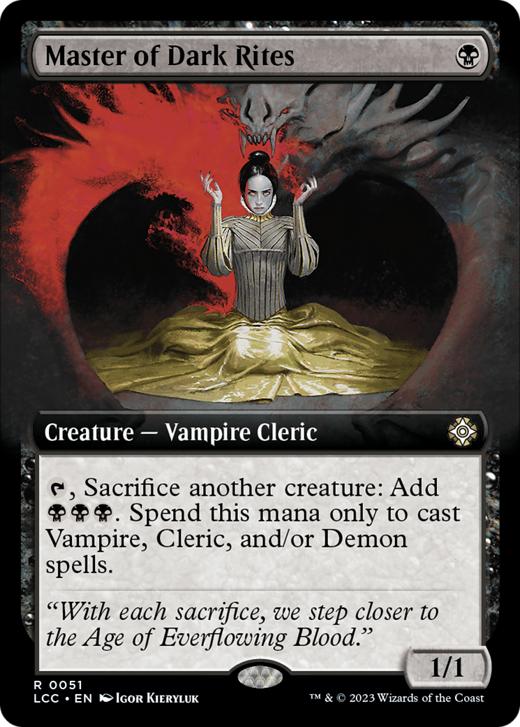 Master of Dark Rites (Extended Art) [The Lost Caverns of Ixalan Commander] | Gate City Games LLC