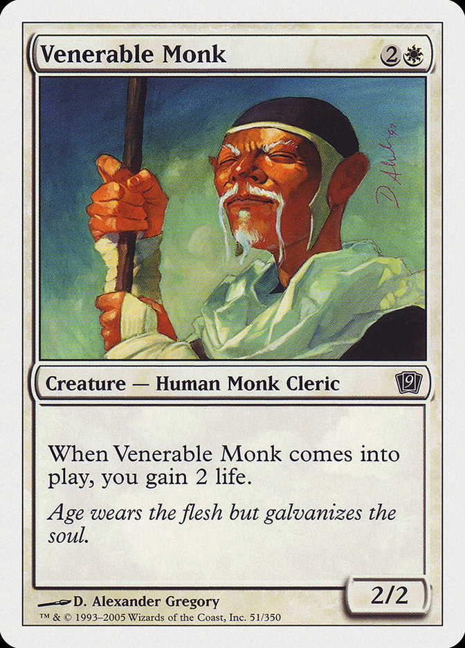 Venerable Monk [Ninth Edition] | Gate City Games LLC