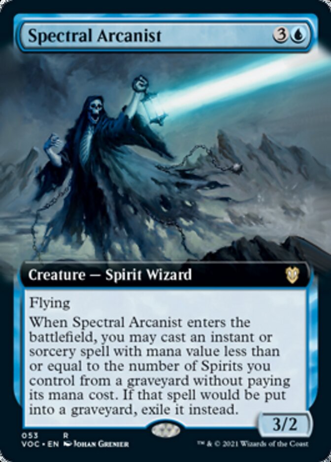 Spectral Arcanist (Extended Art) [Innistrad: Crimson Vow Commander] | Gate City Games LLC