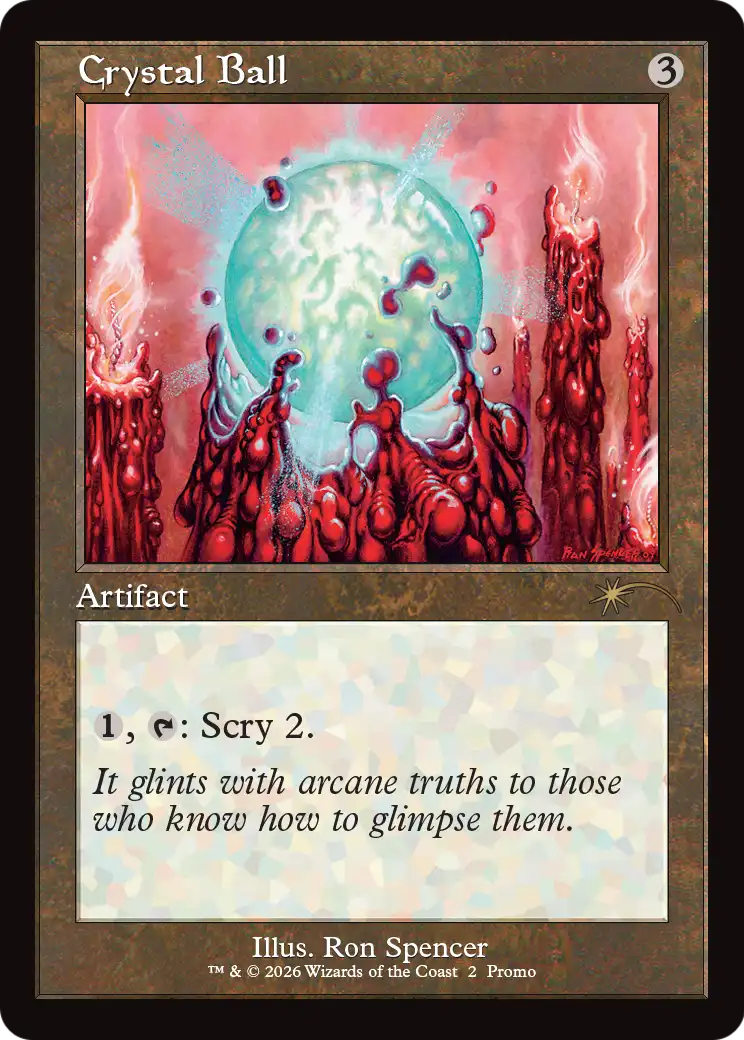 Crystal Ball (Retro Frame) [Wizards Play Network 2026] | Gate City Games LLC