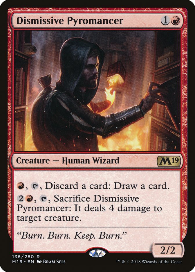 Dismissive Pyromancer [Core Set 2019] | Gate City Games LLC