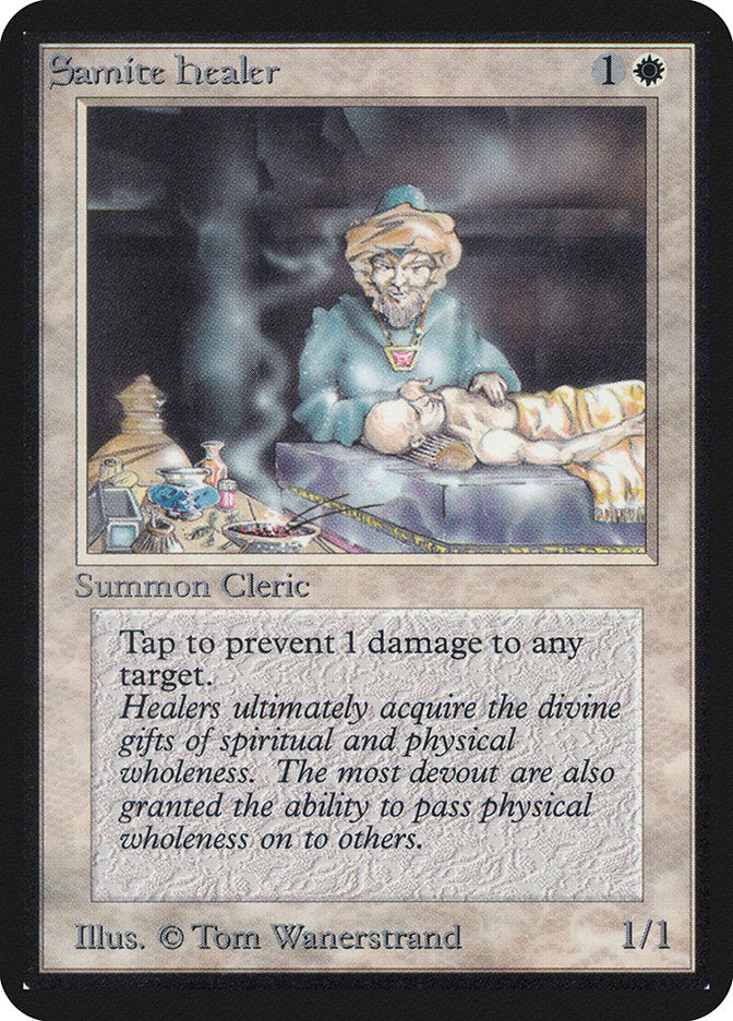 Samite Healer [Alpha Edition] | Gate City Games LLC