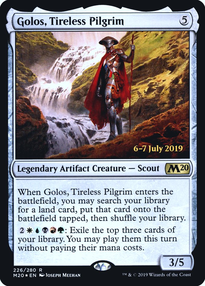 Golos, Tireless Pilgrim [Core Set 2020 Prerelease Promos] | Gate City Games LLC