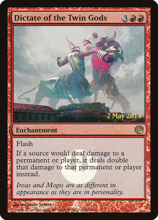 Dictate of the Twin Gods (Launch) [Journey into Nyx Promos] | Gate City Games LLC