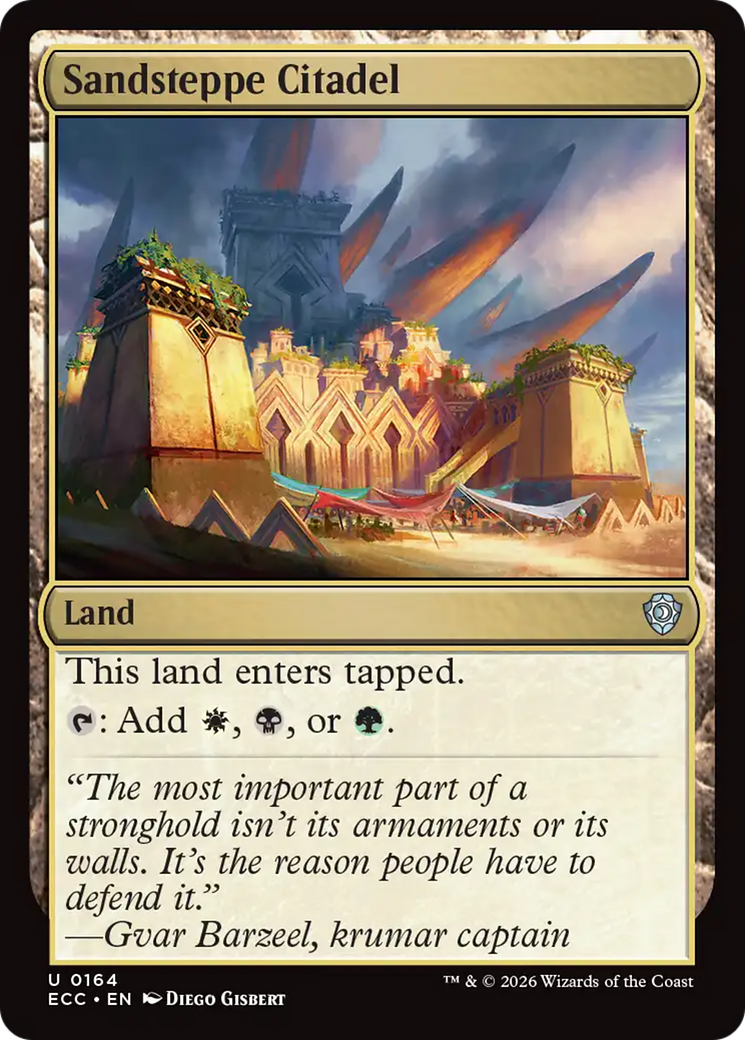 Sandsteppe Citadel [Lorwyn Eclipsed Commander] | Gate City Games LLC