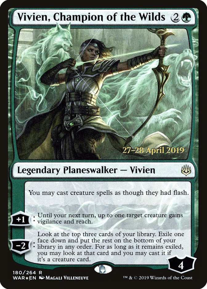 Vivien, Champion of the Wilds [War of the Spark Prerelease Promos] | Gate City Games LLC