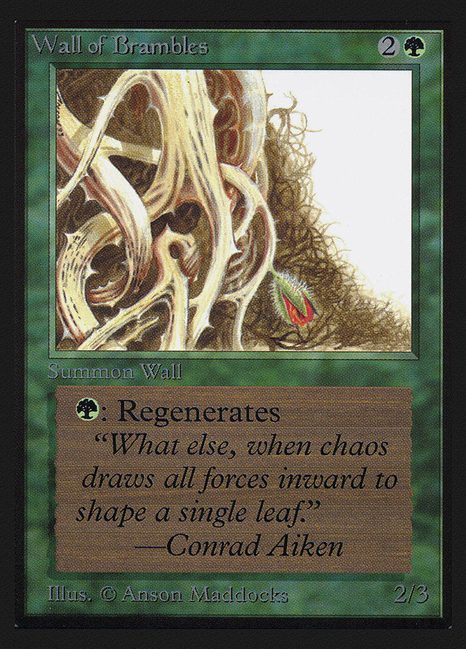 Wall of Brambles [Collectors' Edition] | Gate City Games LLC
