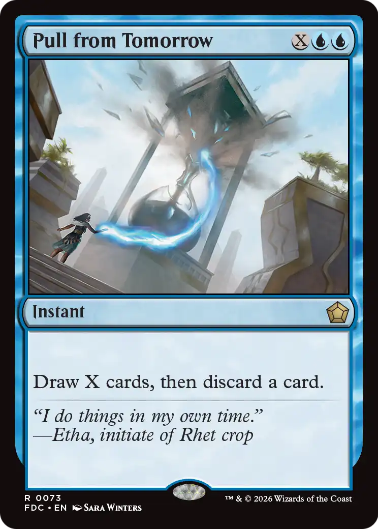 Pull from Tomorrow [Foundations Commander] | Gate City Games LLC