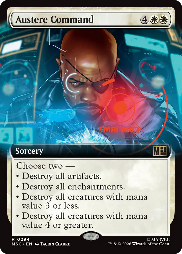 Austere Command (Extended Art) [Marvel Super Heroes Commander] | Gate City Games LLC