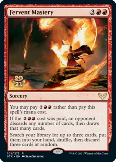 Fervent Mastery [Strixhaven: School of Mages Prerelease Promos] | Gate City Games LLC