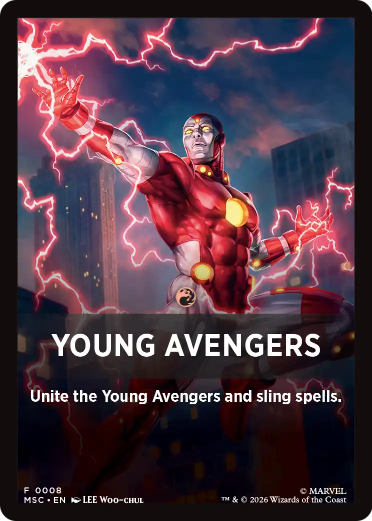 Young Avengers Theme Card (0008) [Marvel Super Heroes Commander] | Gate City Games LLC