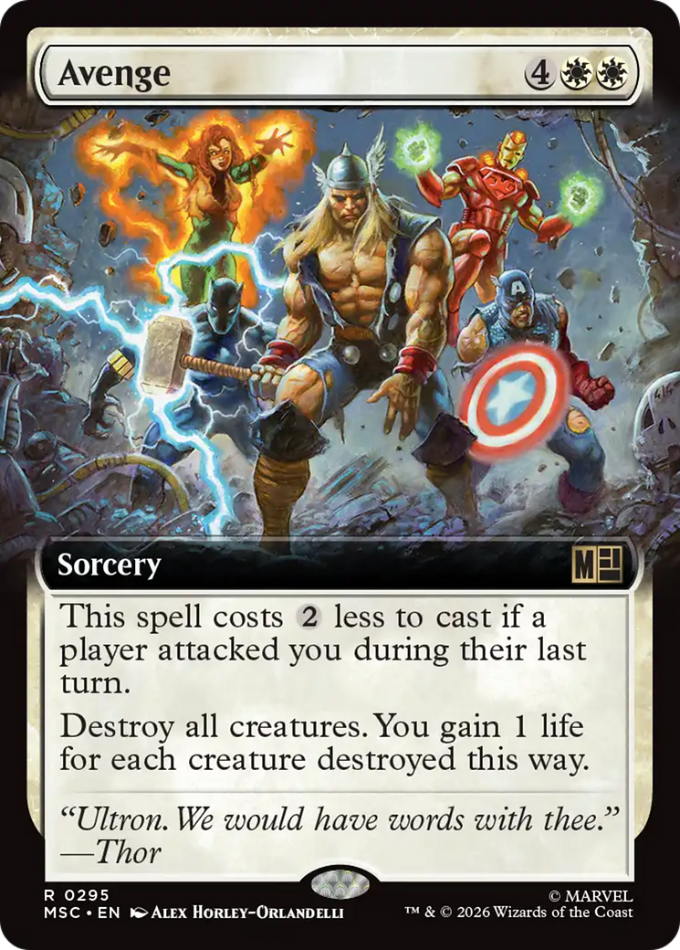 Avenge (Extended Art) [Marvel Super Heroes Commander] | Gate City Games LLC