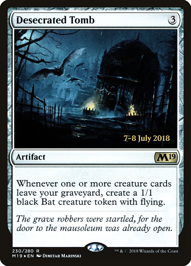 Desecrated Tomb [Core Set 2019 Prerelease Promos] | Gate City Games LLC