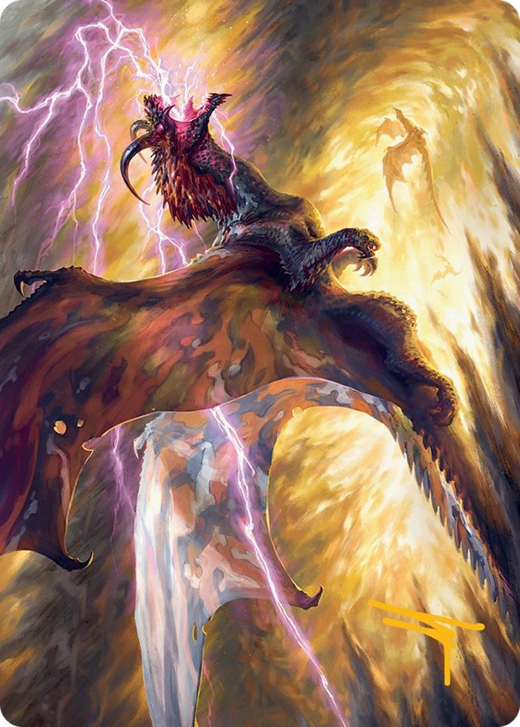 Stormscale Scion Art Card (17/54) [Tarkir: Dragonstorm Art Series] | Gate City Games LLC