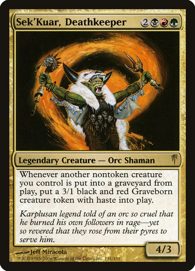 Sek'Kuar, Deathkeeper [Coldsnap] | Gate City Games LLC