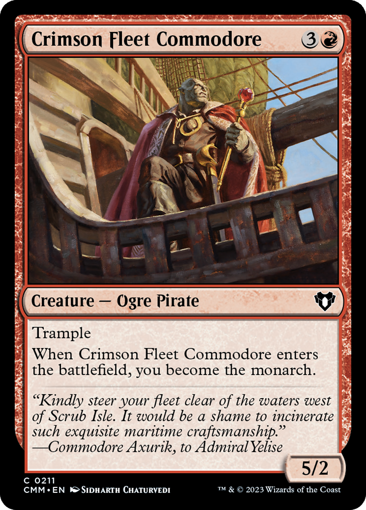 Crimson Fleet Commodore [Commander Masters] | Gate City Games LLC