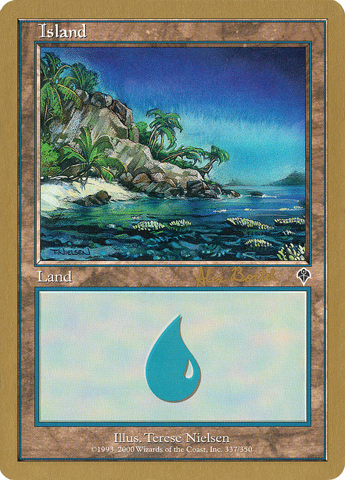Island (ab337) (Alex Borteh) [World Championship Decks 2001] | Gate City Games LLC