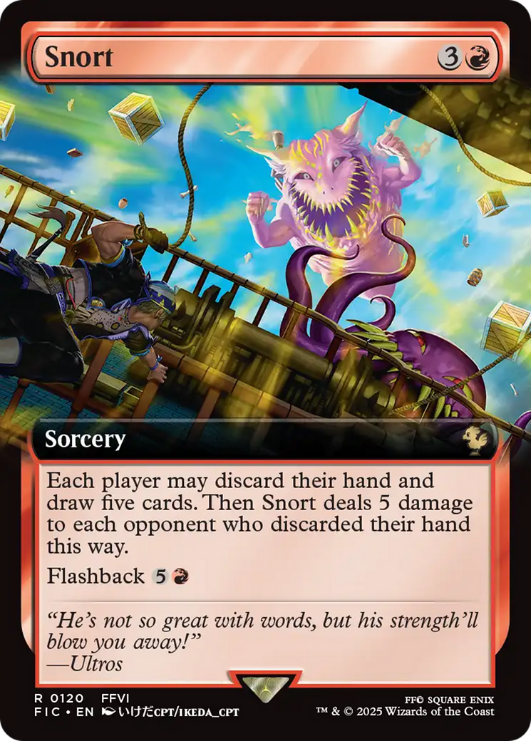 Snort (Extended Art) [FINAL FANTASY Commander] | Gate City Games LLC