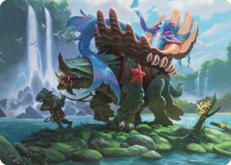 Vodalian Mindsinger Art Card [Dominaria United Art Series] | Gate City Games LLC