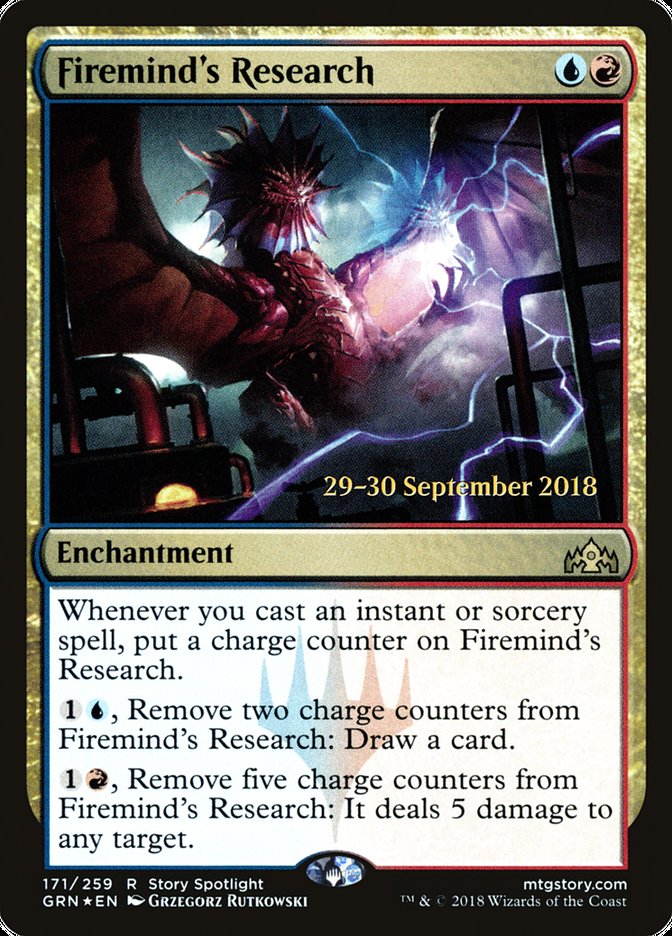 Firemind's Research [Guilds of Ravnica Prerelease Promos] | Gate City Games LLC