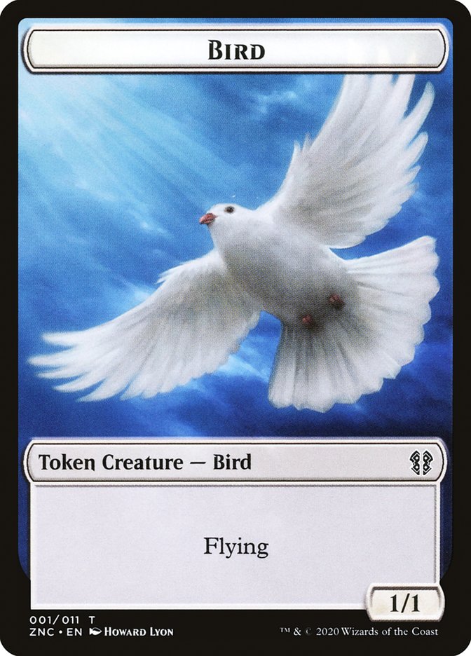Bird // Kor Ally Double-Sided Token [Zendikar Rising Commander Tokens] | Gate City Games LLC