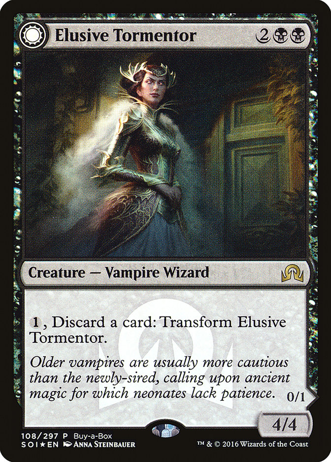 Elusive Tormentor // Insidious Mist (Buy-A-Box) [Shadows over Innistrad Promos] | Gate City Games LLC