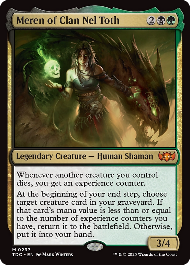 Meren of Clan Nel Toth [Tarkir: Dragonstorm Commander] | Gate City Games LLC