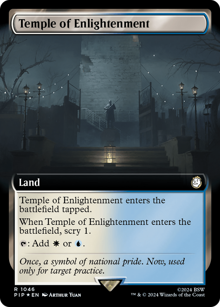 Temple of Enlightenment (Extended Art) (Surge Foil) [Fallout] | Gate City Games LLC