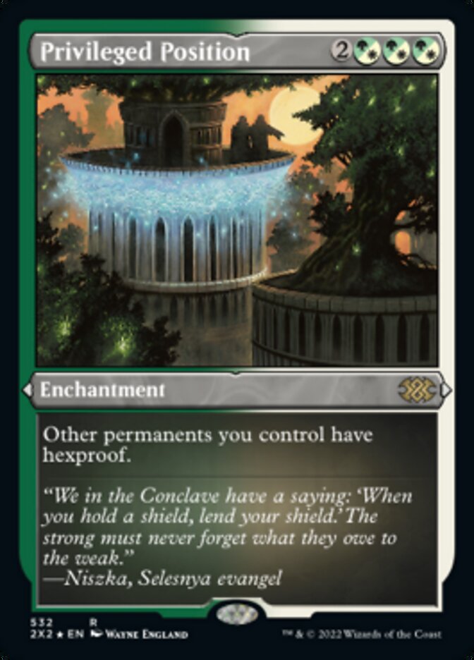 Privileged Position (Foil Etched) [Double Masters 2022] | Gate City Games LLC