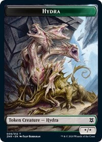 Hydra // Kor Warrior Double-Sided Token [Zendikar Rising Tokens] | Gate City Games LLC