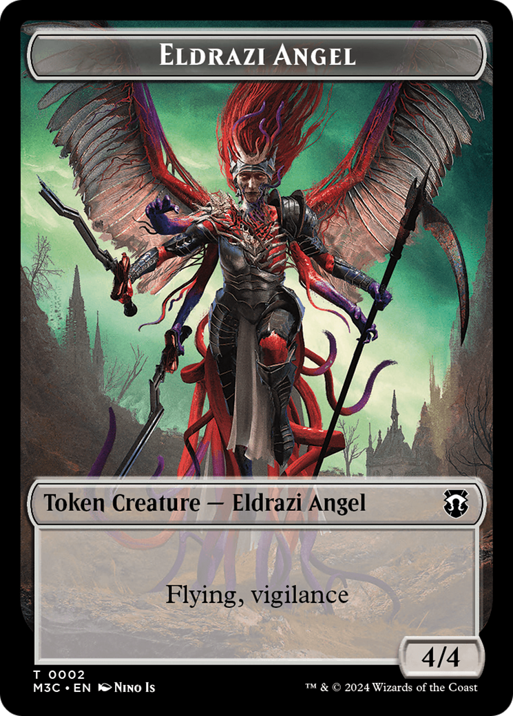 Eldrazi Angel // Copy Double-Sided Token [Modern Horizons 3 Commander Tokens] | Gate City Games LLC