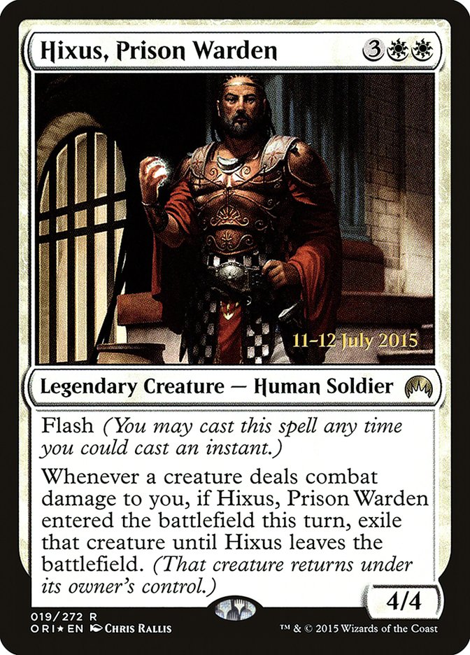 Hixus, Prison Warden [Magic Origins Prerelease Promos] | Gate City Games LLC