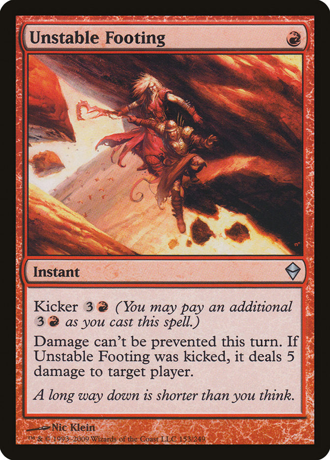 Unstable Footing [Zendikar] | Gate City Games LLC